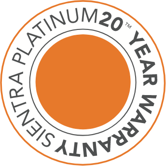 Sientra Platinum 20-Year Warranty badge